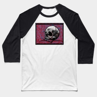 Arcane Ritual Vampire Skull Baseball T-Shirt